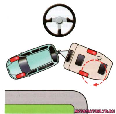 Как двигаться задним ходом на автомобиле с прицепом